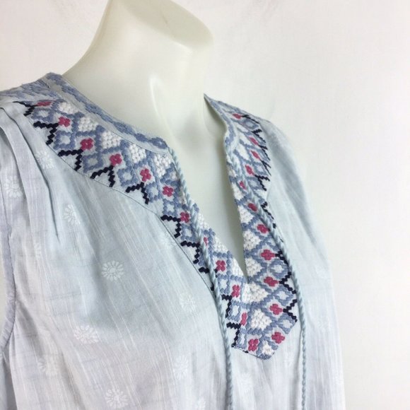 Joules Dress Oriella Embroidered Neckline Dotted - Picture 6 of 8